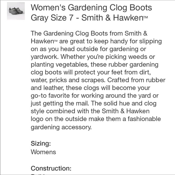 Smith and hawken garden clogs new - Picture 2 of 9